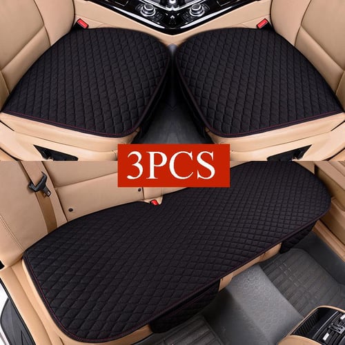 New Flax Car Seat Cover Protector Linen Front or Rear Seat Back Cushion Pad  Mat for Truck Suv or - buy New Flax Car Seat Cover Protector Linen Front or Rear  Seat