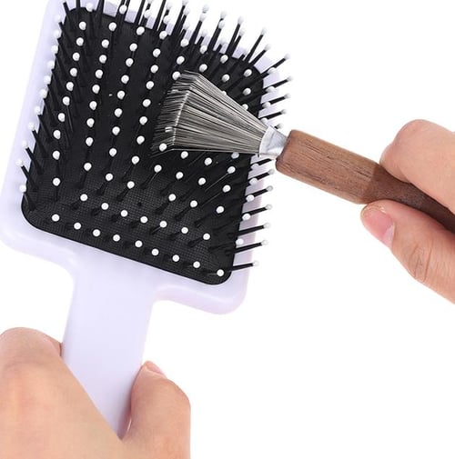 1PCS Wooden Comb Cleaner Delicate Cleaning Removable Hair Brush