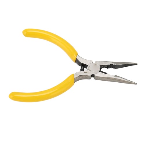 Flat nose pliers, 7'', serrated jaws