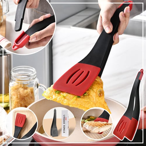 Kitchen 304 Stainless Steel Barbecue Tongs Steak Frying Food Tongs
