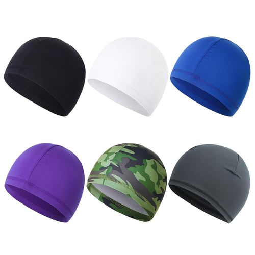 New Cooling Skull Caps Sweat-Wicking Head Caps Breathable Summer Cycling  Skull Caps for Men,Blue
