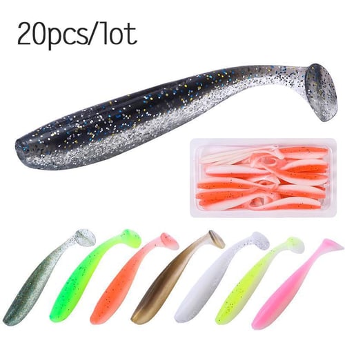 Worms Soft Fishing Lures Multi Colors 20pcs/lot Silicone Rubber Baits  Tackles - buy Worms Soft Fishing Lures Multi Colors 20pcs/lot Silicone  Rubber Baits Tackles: prices, reviews