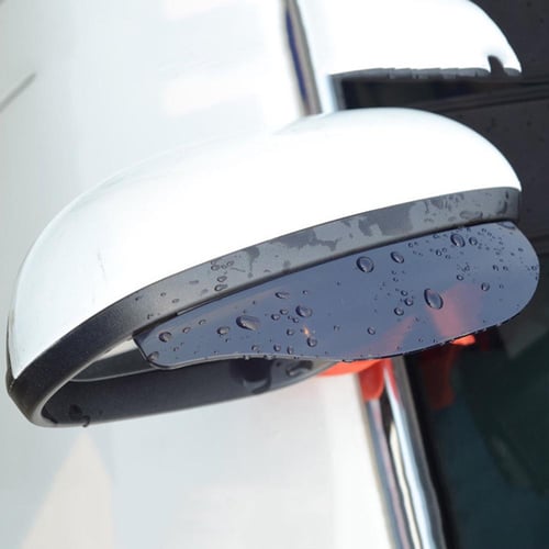 2Pcs Universal Car Rearview Mirror Rain Eyebrow Auto Car Rear View Side Rain  Shield Snow Guard Sun Visor Shade Protector