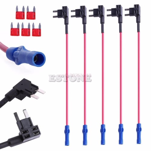 12pcs 12v Car Blade Fuse Holder Add A Circuit Tap Adapter Micro Mini  Standard Atm Apm Auto Fuses 10 Amp Truck Van Suv Fuse Wire