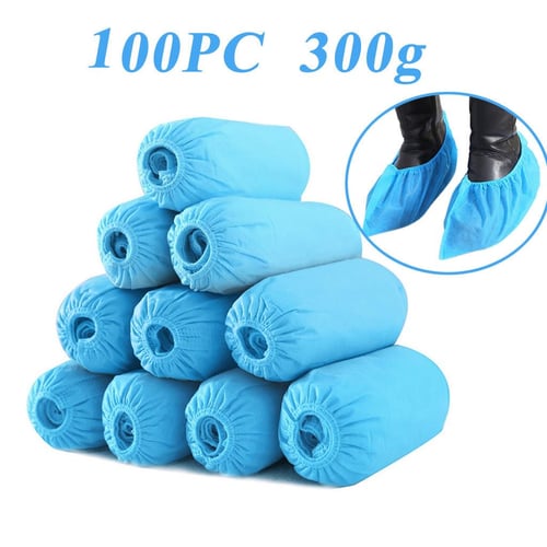 100Pcs Disposable Plastic Thick Outdoor Rainy Day Carpet Cleaning