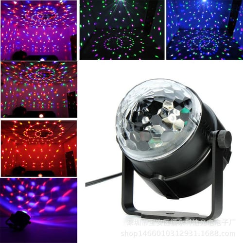 Party Disco LED Stage Magic Ball Lights RGB Rotate Lights Club Decor Night  Lamp