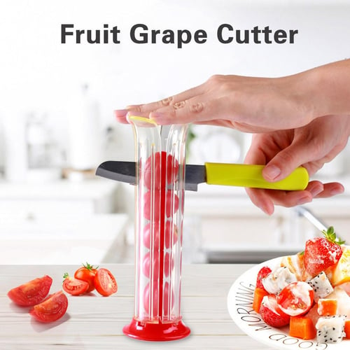 Multifunctional Cherry Tomato Chip Slicer Grape Cutter Vegetable Fruit Zip  Slicer Knife Chopper Kitchen Tools Kitchen Gadgets