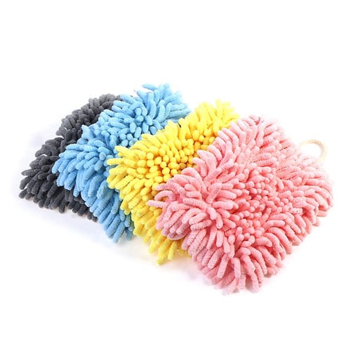 5pcs Hand Towels With Hanging Loop For Bathroom And Kitchen, Hanging Band  Towel - Ultra Soft And Highly Absorbent Microfiber Coral Fleece, Quick