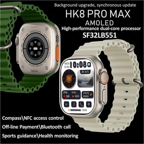 Cheap 2023 New Men'Smart Watch HK8 Pro Max AMOLED HD Screen High Refresh  Women'Smart Watch IP68 Waterproof Support Bluetooth Call NFC.