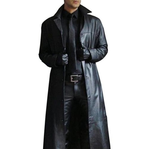 Solid Full-length Sleeve Coat