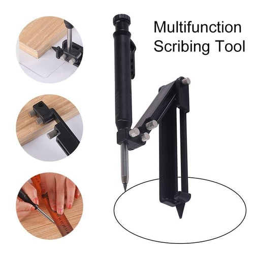 Multi-function Scribing Tool DIY Woodworking Adjustable Plastic/Metal  Profile Scribing Ruler Contour Gauge Scribe Compass Tool
