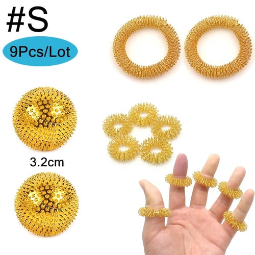 2 x Magnetic Palm Acupressure Needle Balls SALE 