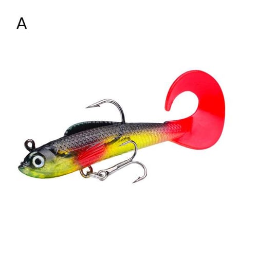 Pre-rigged Jig Head Soft Fishing Lures, Paddle Tail Swimbaits For