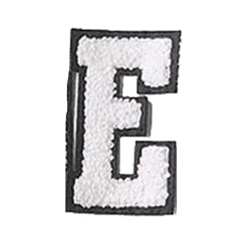 Large White Letters Chenille Embroidered Iron on Patch Applique Diy Name  Badge Alphabet Patches for Kid Clothing Bag Accessories 