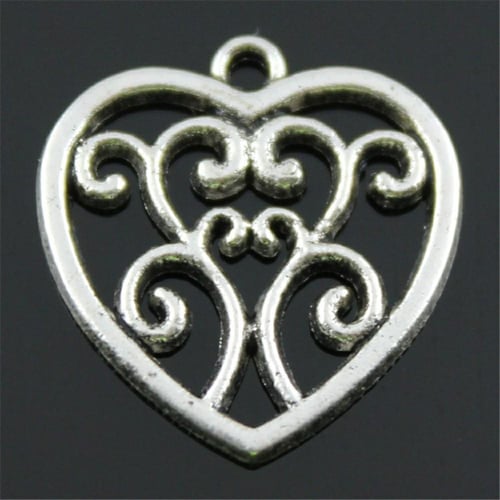 Cheap 8 Pieces Charm Making Jewelry Infinity Love Heart 27x22mm for DIY  Jewelry Findings Hand Made craft B13990