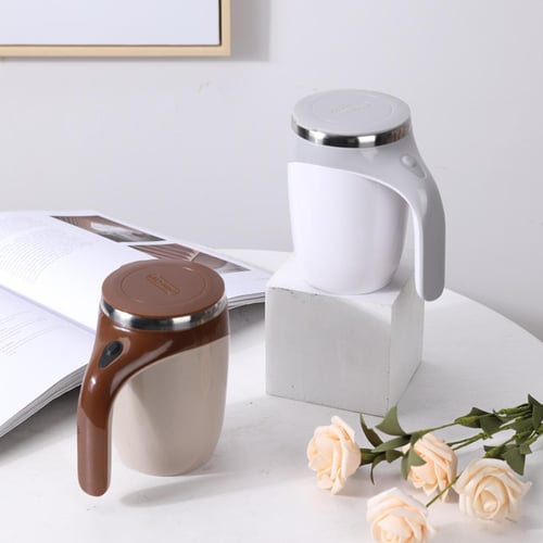 2023 Self Stirring Coffee Mug,Self Stirring Mug Electric Mixing Cup with 2  Stir Bars,13 oz Electric Magnetic Stirring Coffee Mug Rechargeable Auto