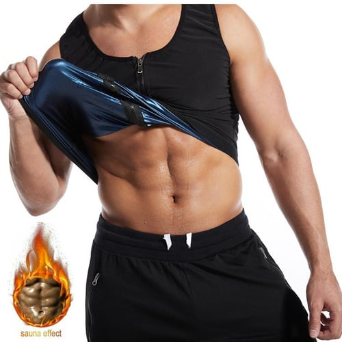 Men Sauna Suit Waist Trainer Body Shaper Compression Shirts Workout Sweat  Tank Tops Vest Shapewear Exercise Slimming Undershirt Fat Burning Underwear  - buy Men Sauna Suit Waist Trainer Body Shaper Compression Shirts