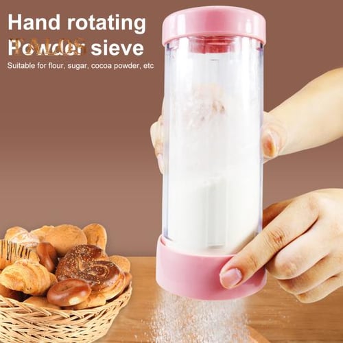 Plastic Cup Shape Electric Handheld Flour Sifter Sieve Mechanical Flour  Sieve Flour Strainer Household Baking Pastry Tools