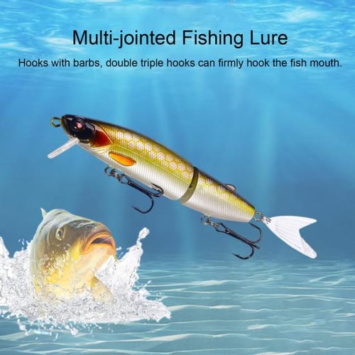 Bionic Hard Bait with Double Hooks 3D Fisheye Simulation Bass