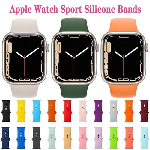 Silicone Watchband Silicone Bracelets For Apple Watch Series 7