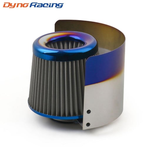Universal Racing Car Air Filter Stainless Steel Burnt Blue 3'' / 76mm Power  Intake High Flow Cold Air Intake Filter Cleaner
