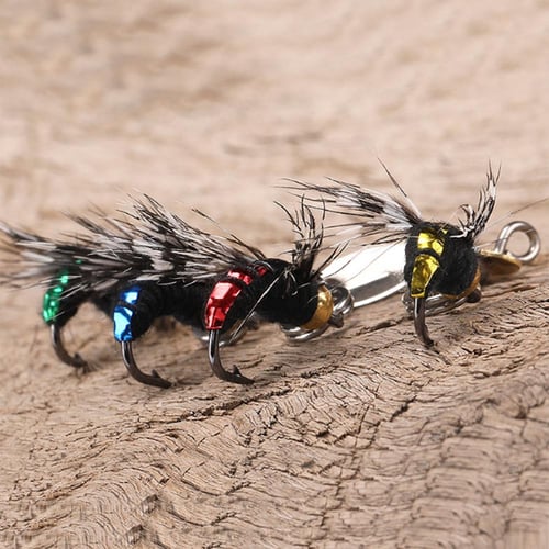 14mm Length Fly Hooks 5pcs Flies Insect Lures Bait - buy 14mm Length Fly  Hooks 5pcs Flies Insect Lures Bait: prices, reviews