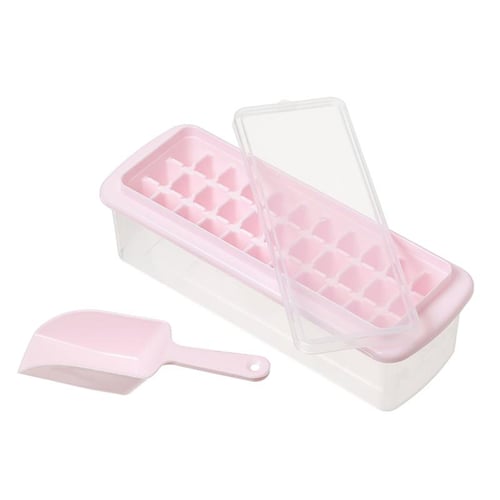 Ice Cube Tray for Freezer, 64 Nuggets Round & Square Ice Cube Tray