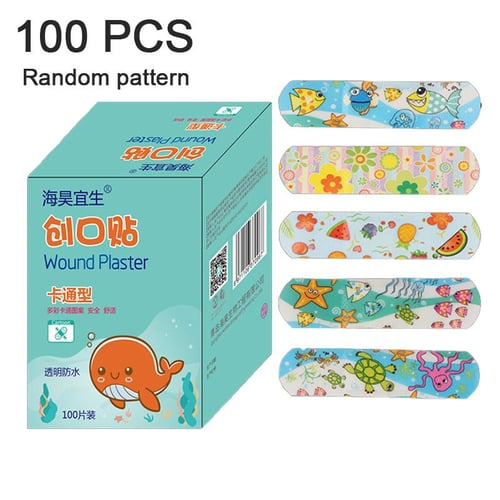 120Pcs/set Cartoon Band Aid Cute Mini Children Breathable Waterproof  Bandaids Kawaii Medical Bandages Hemostatic Patch
