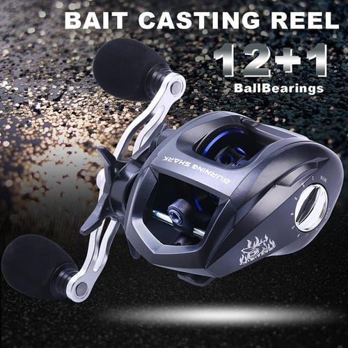 Baitcasting Reel Dual Brakes 11+1 BB Left/right Hand Casting Reel Baitcaster  Fishing Reel
