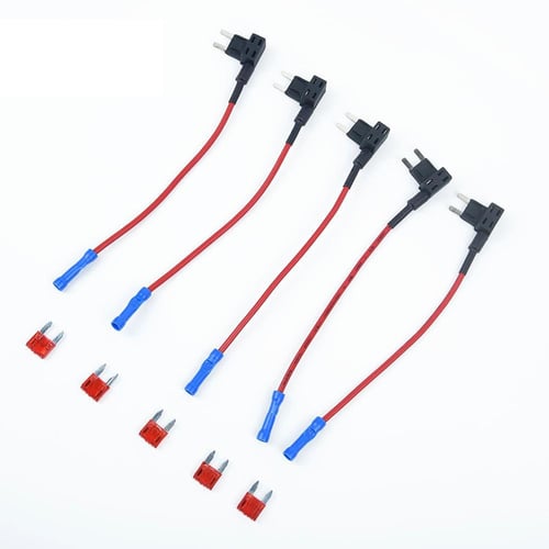 5pcs Mini Blade Fuse Holder Add-A-Circuit Fuse TAP Adapter w/ 5