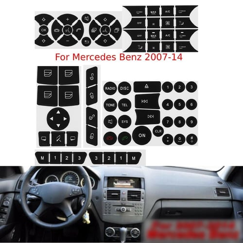 For Mercedes 2007-14 Steering Wheel AC Windo Button Repair Decals Sticker -  buy For Mercedes 2007-14 Steering Wheel AC Windo Button Repair Decals  Sticker: prices, reviews