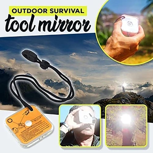 Outdoor Survival Mirror Multifunctional Emergency Reflective