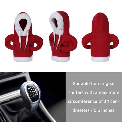 Cheap Car Gear Shift Cover Gearshift Hoodie Drawstring Decor Solid Color  Soft Car Gear Shift Knob Cover Manual Handle Gear Protection Sweatshirt  Change