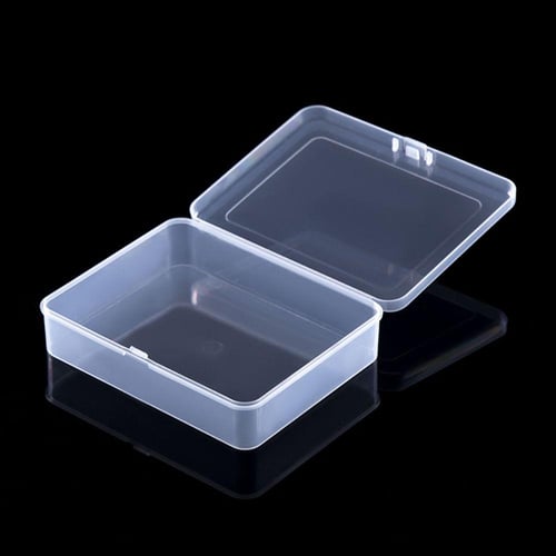 Mini Plastic Box Rectangular Box Translucent Box Packing Box Storage Box  Dustproof Durable Strong Jewelry Storage