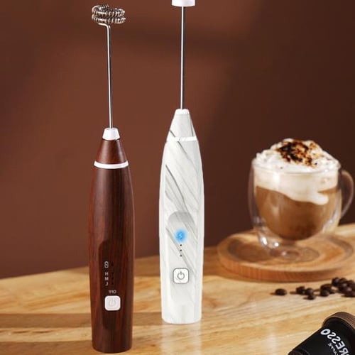 Handheld Milk Frother Mixer Rotary Egg Coffee Stirrer Portable