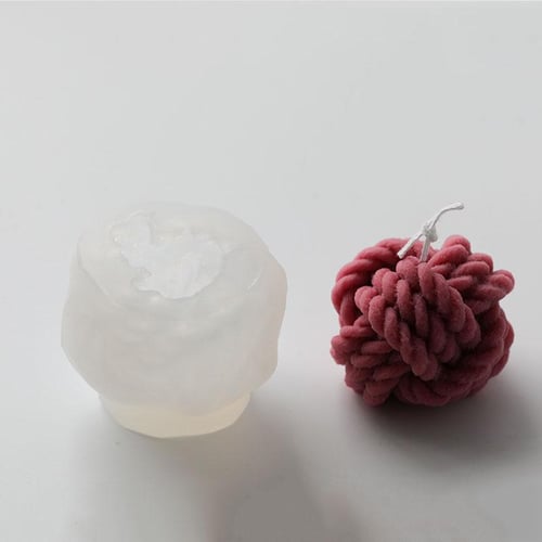 Silicone Candle Mold DIY 3D Magic Ball Knotted Yarn Shaped