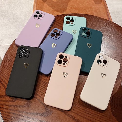Shockproof Cute Heart TPU Case Cover For iPhone 15 14 13 12 11 Pro Max XS  XR 87+