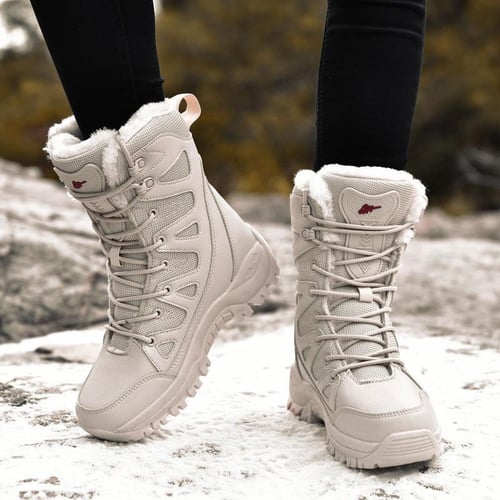 Military Boots Men's Winter Thickened Combat Boots Men's High Top Snow  Boots Non Slip Couple Mountaineering Boots Plush Warm Large Men's Boots -  buy Military Boots Men's Winter Thickened Combat Boots Men's