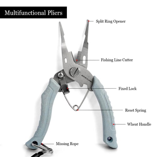 Fishing Pliers Scissors Stainless Steel Fishing Line Cutter Split Ring  Pliers Hook Remover Tool - buy Fishing Pliers Scissors Stainless Steel Fishing  Line Cutter Split Ring Pliers Hook Remover Tool: prices, reviews
