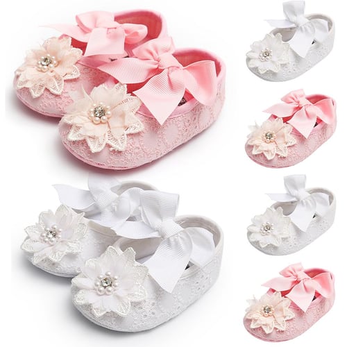 Baby Shoes Infat Newborn Girl First Walkers Butterfly Knot