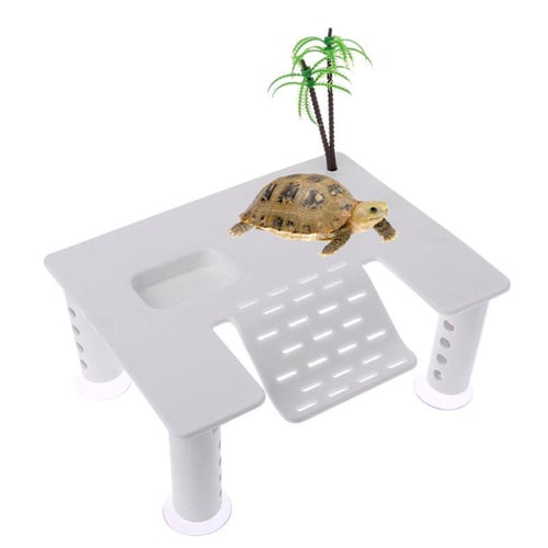 Turtle Drying Platform Simulation Rock Tree Bark Floating Hide