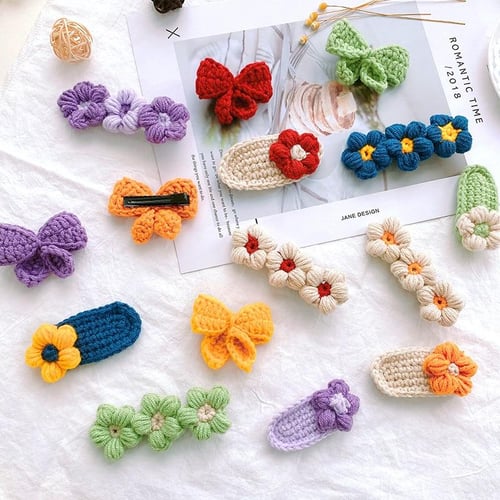 Baby Hairpins Kids Flower Bow Baby Hair Clips Hand-knitted Wool Hairpin  Little Girl Hair Accessories Winter Accessories for Kids - buy Baby  Hairpins Kids Flower Bow Baby Hair Clips Hand-knitted Wool Hairpin