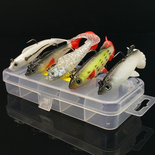 5pcs/box Colorful Soft Lure Suit Kit 9.3g / 14g Artificial Bait Silicone  Lifelike Fishing Lures - buy 5pcs/box Colorful Soft Lure Suit Kit 9.3g /  14g Artificial Bait Silicone Lifelike Fishing Lures