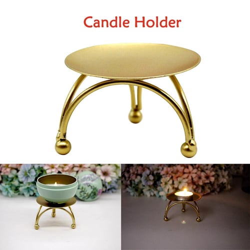 1pc Golden Candlestick Holder Candelabra Taper Candle Holders For