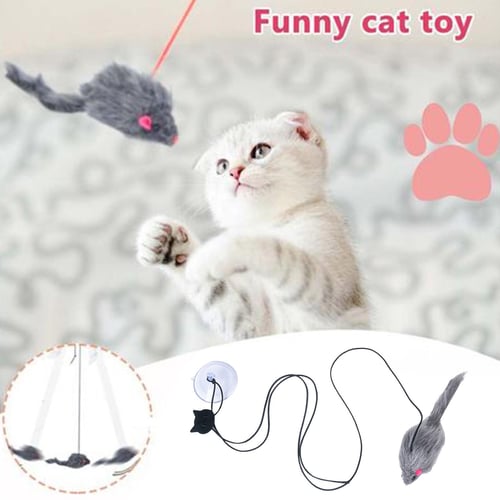 Interactive Cat Toy Hanging Simulation Cat Toy Funny Self-hey Interactive  Toy for Kitten Playing Teaser Wand Toy Cat Supplies