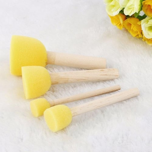 Simplicity Furniture Drawing Supplies Brush 4pcs Craft Art Sponge