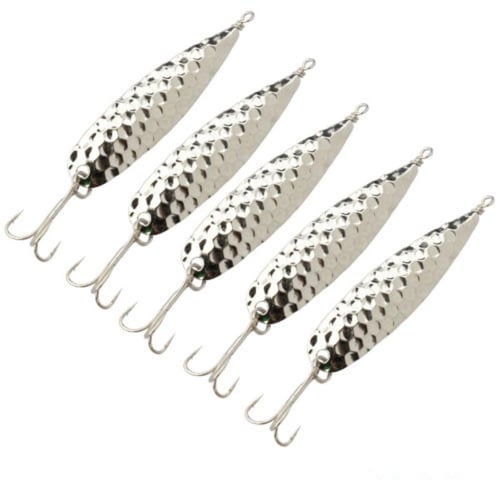 10pcs Fishing Spoon Lures & Baits Durable Hard Metal Spinner Baits For  Freshwater & Saltwater