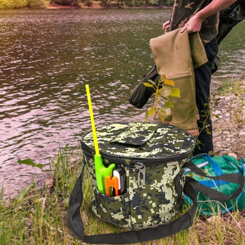 Portable Waterproof EVA Fishing Bag Thicken Live Fishing Box Tank Bucket  Camping Fishing Tackle Fishbox Storage Handbag X400G
