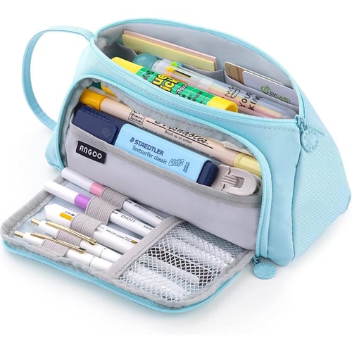 Double Layer pencil case, large capacity, advanced pencil case, special  pencil case storage bag for Cosmetic Travel Student