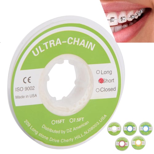 100pc Dental Orthodontic Rubber Bands Elastics Latex Braces Non-toxic Tool  3.5Oz